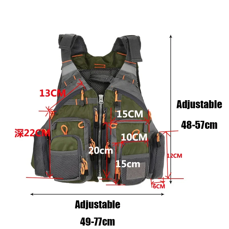 Regulowana kamizelka wędkarska – Fishing Jacket Waterproof recenzja i cena